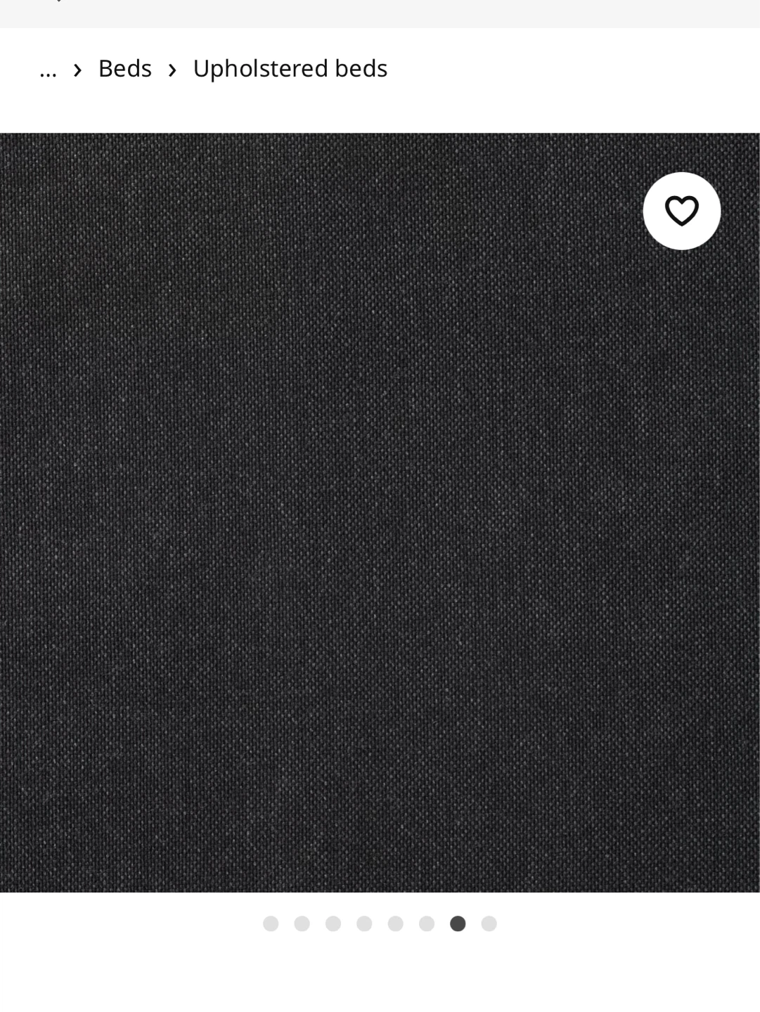Dark grey full size bed frame - photo 4