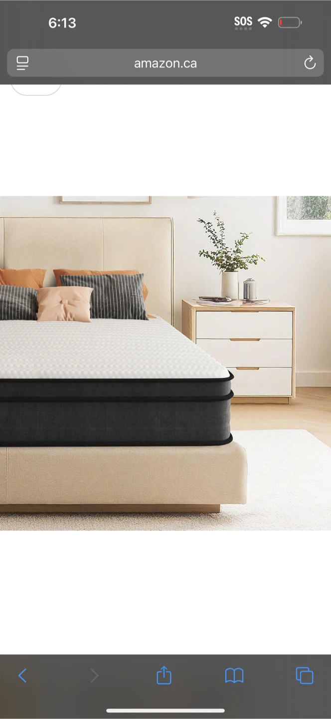 Crayan Memory Foam Double Mattress, 12 Inch Hybrid in a Box  🥕