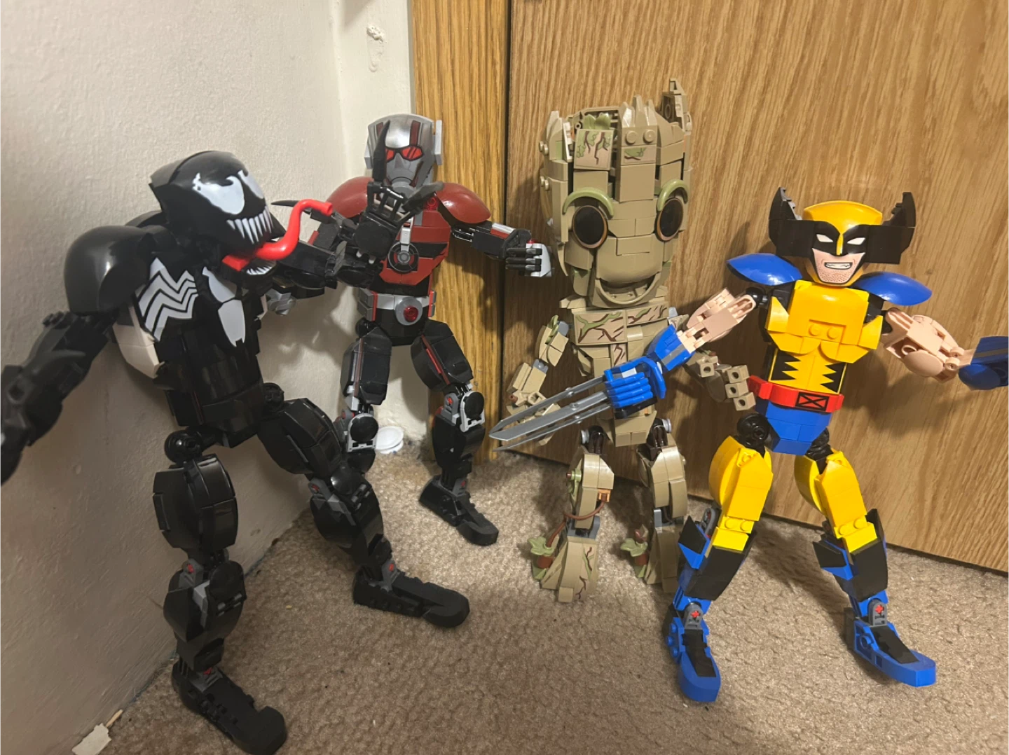 LEGO Marvel Figures - Venom, Groot, Ant-Man, Wolverine🥕