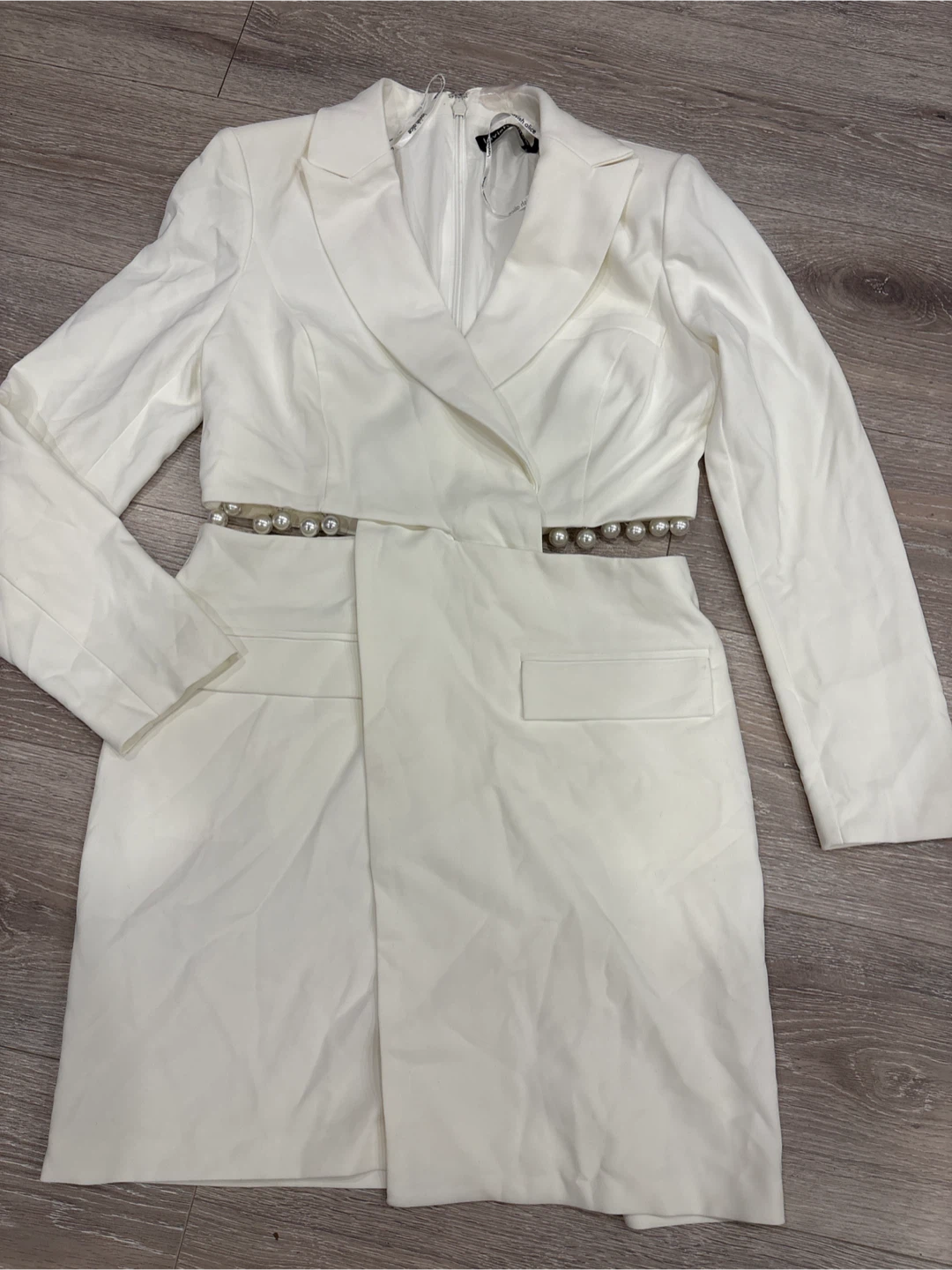 Lavish Alice White Blazer Dress - Size US 8 - photo 2