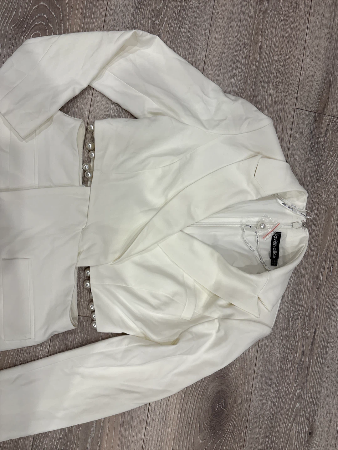 Lavish Alice White Blazer Dress - Size US 8 - photo 5