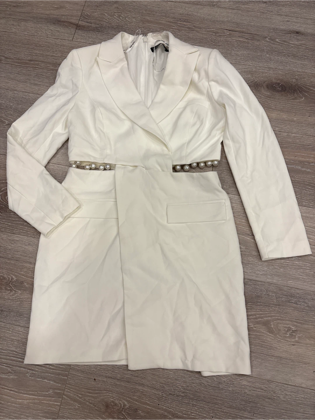 Lavish Alice White Blazer Dress - Size US 8