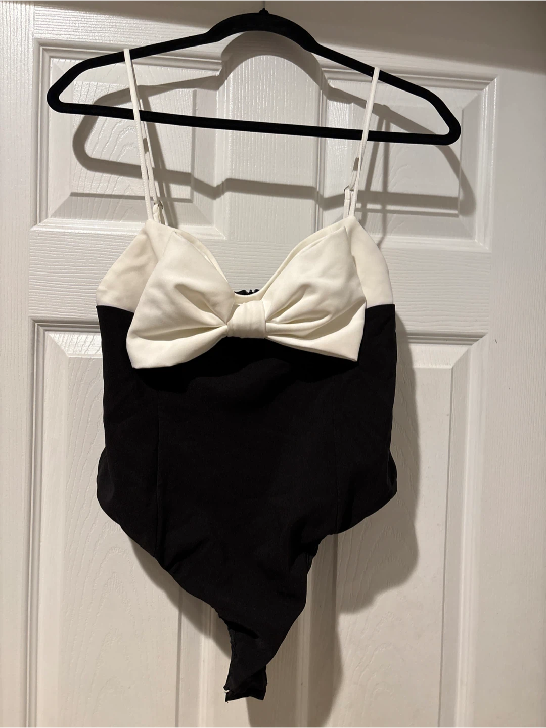 Zara Black & White Bodysuit - Size M