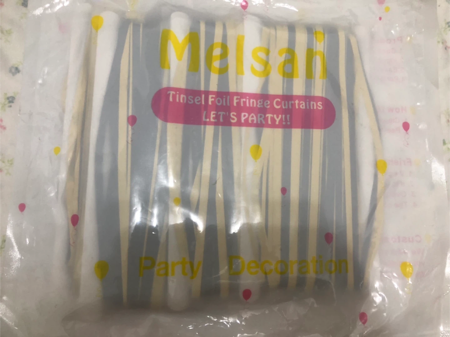 New-Melsan Tinsel Foil Fringe Curtains - Party Decoration
