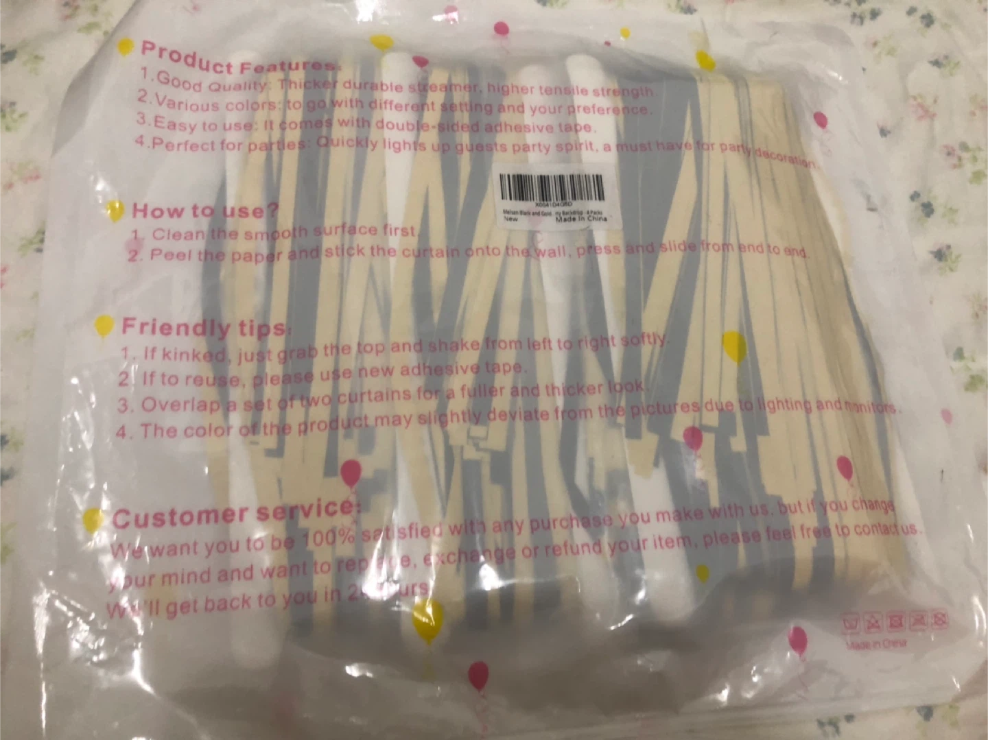 New-Melsan Tinsel Foil Fringe Curtains - Party Decoration - photo 4