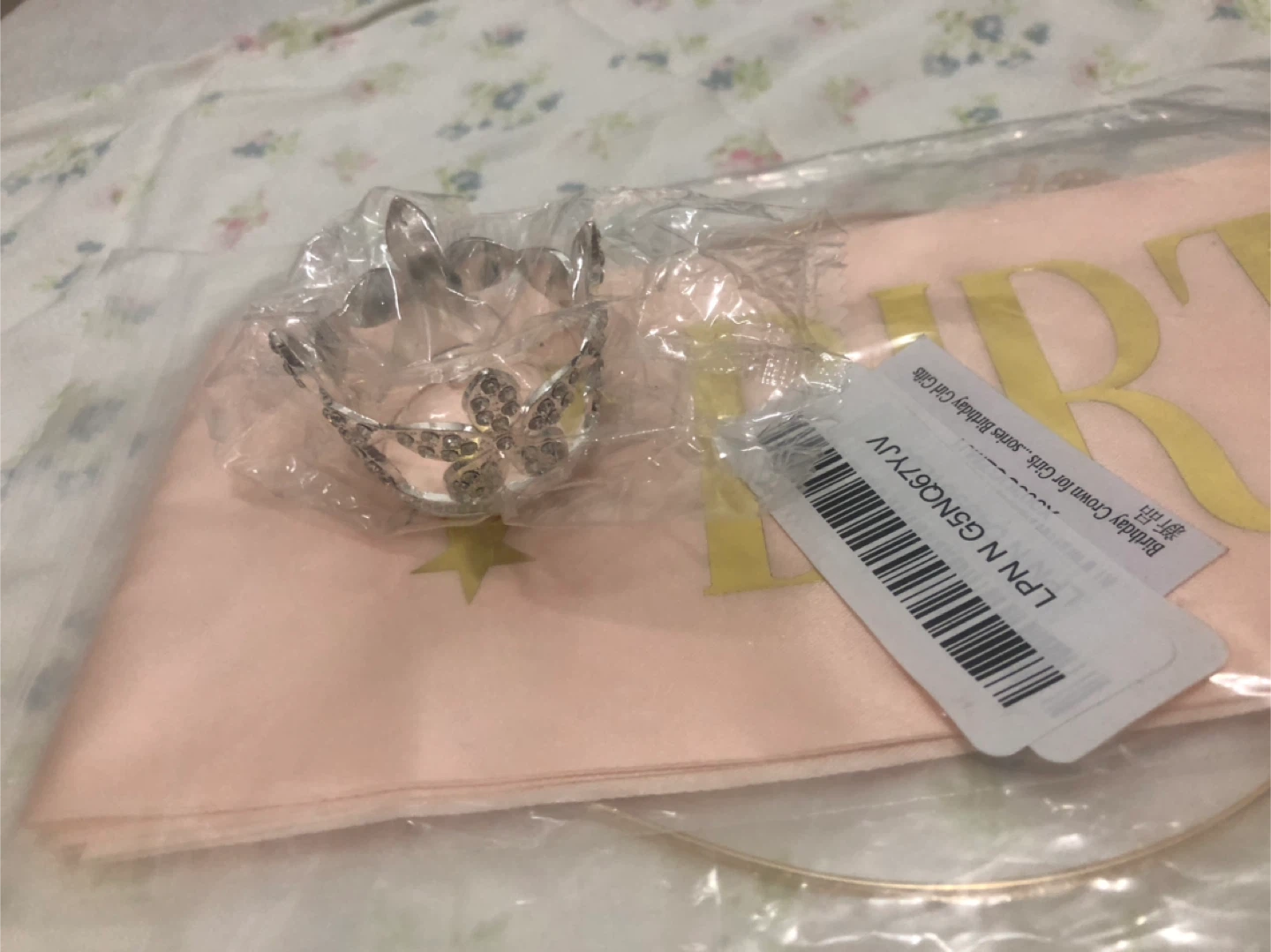 New Birthday Girl Sash, Tiara, and Crown Set - photo 2