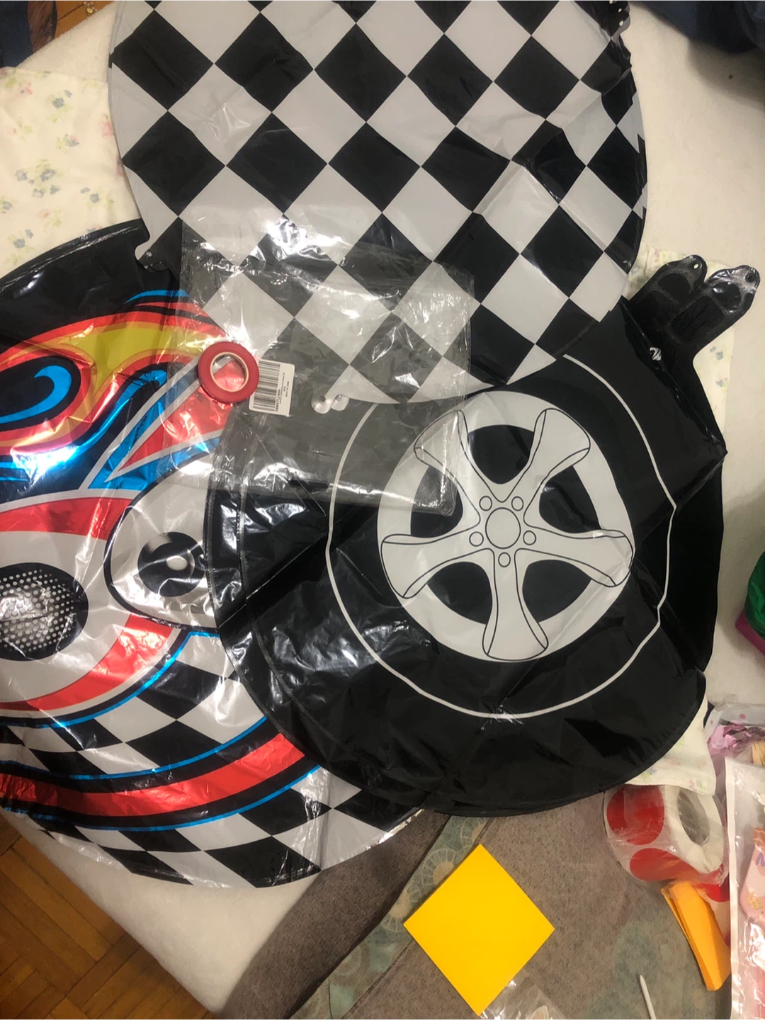 NEW-Racing Themed Helium Foil Balloons - Set of 15 pcs - photo 3