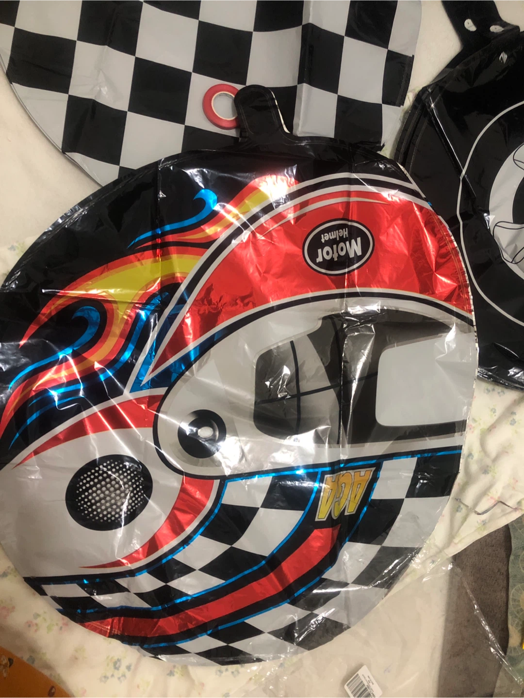 NEW-Racing Themed Helium Foil Balloons - Set of 15 pcs - photo 2