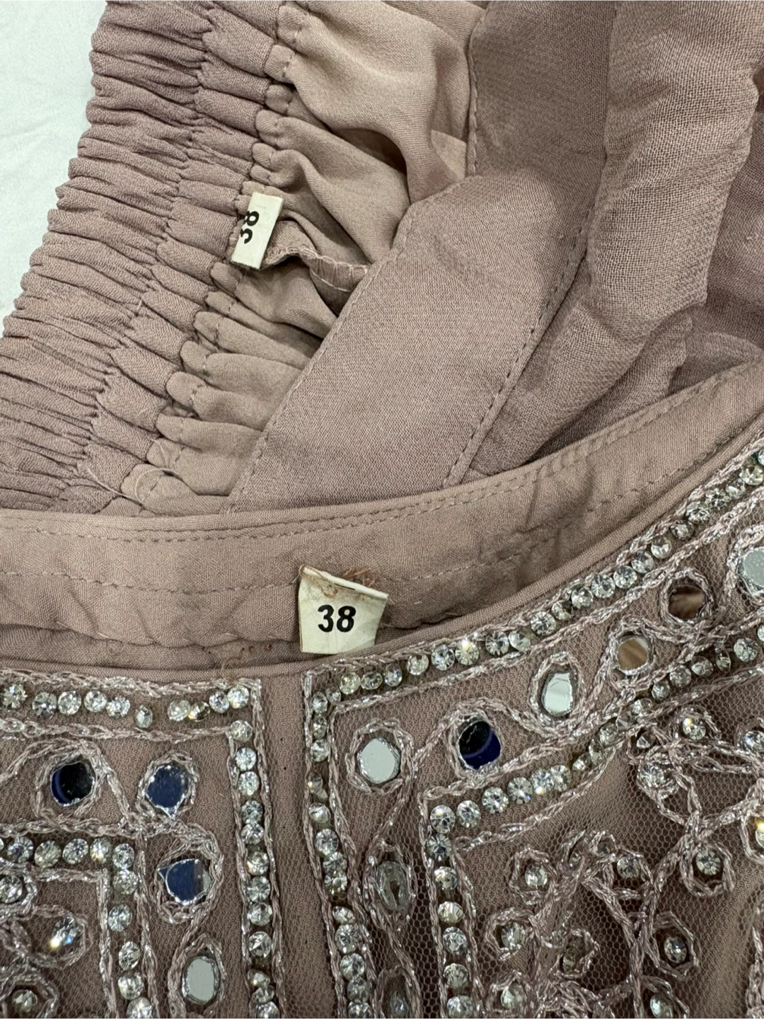Mauve Embellished Gharara Suit - photo 3