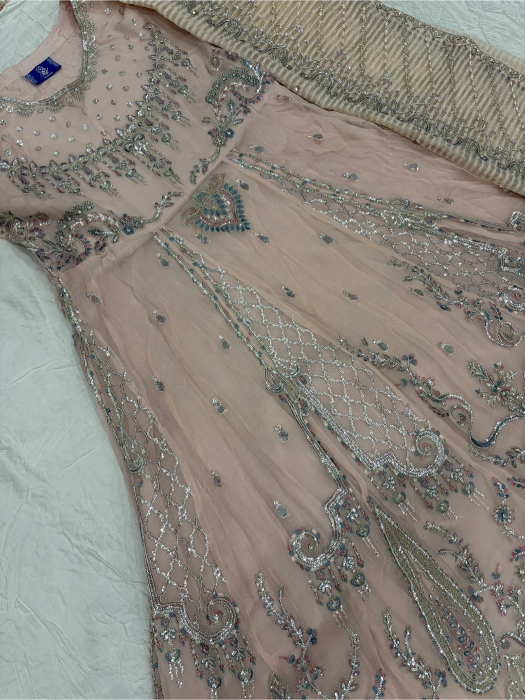 Dusty pink gharara - photo 2