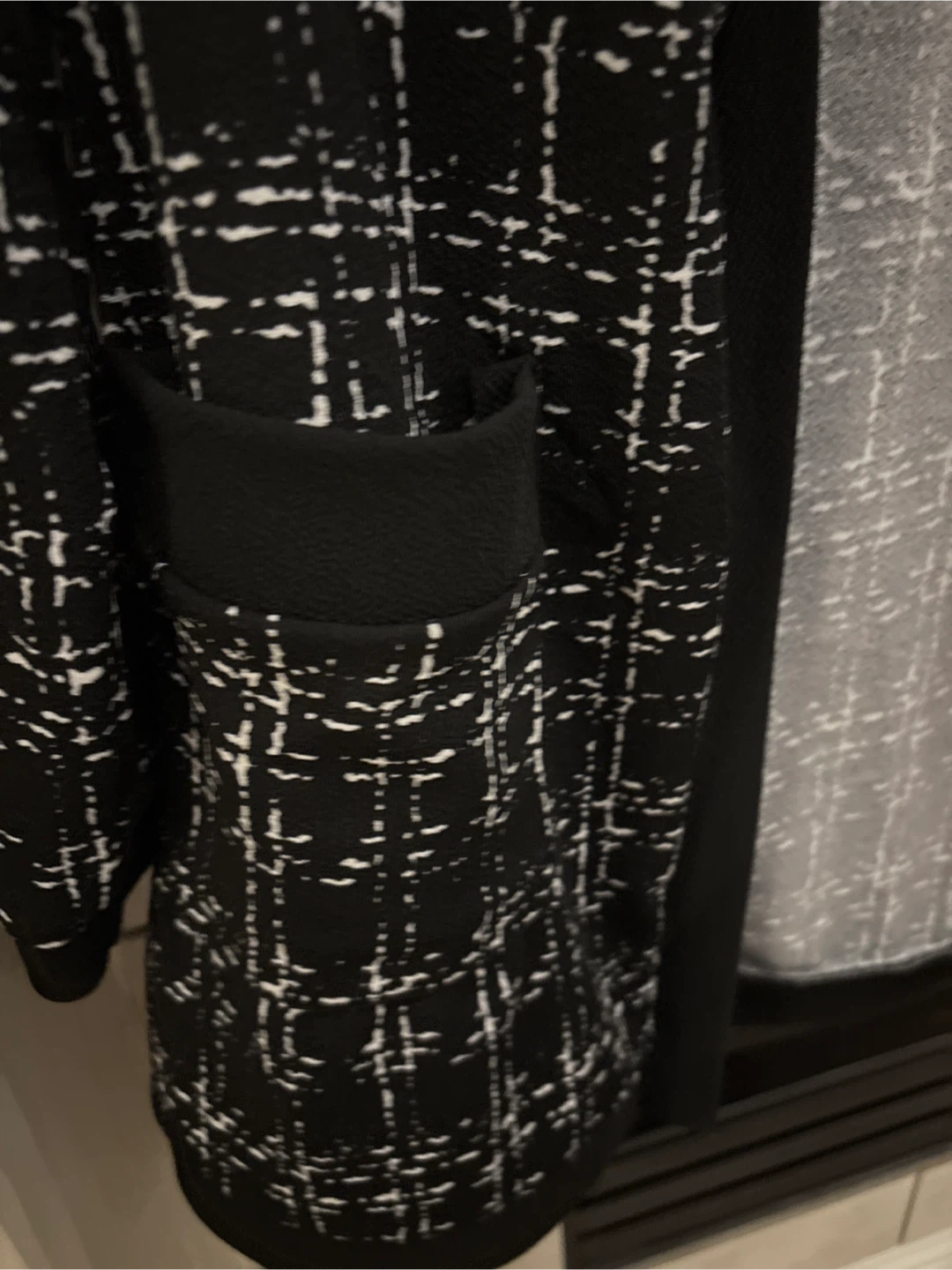 Tweed Cardigan - Black & White - photo 5