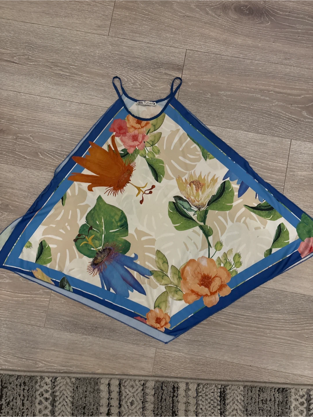 Zara Floral Print Top - Size L