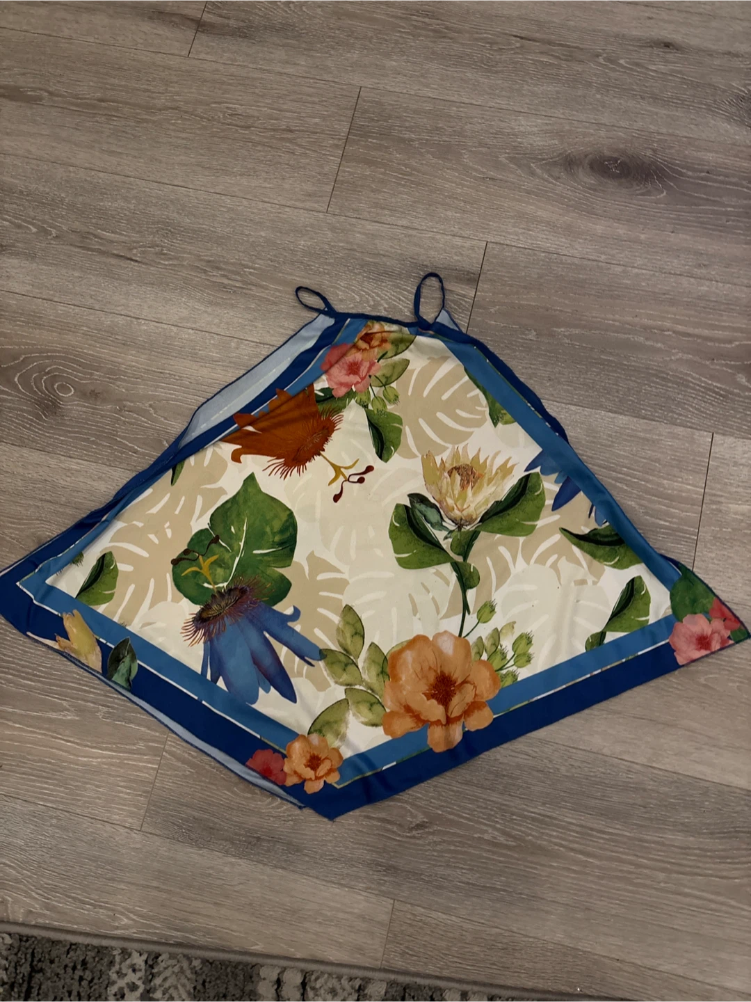 Zara Floral Print Top - Size L - photo 3