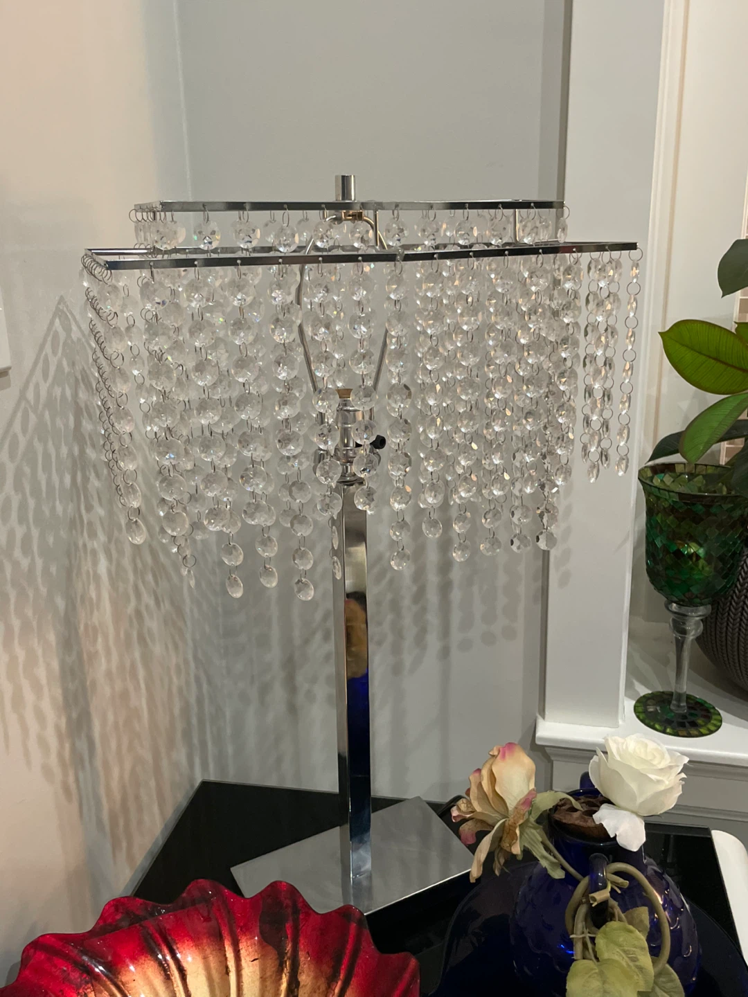 Chandelier Table Lamp - Crystal Style - photo 2