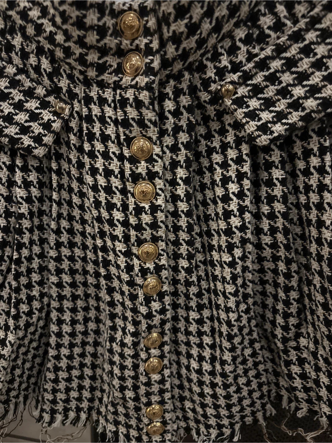 Sagaza Houndstooth Cape - Size 40 - photo 2