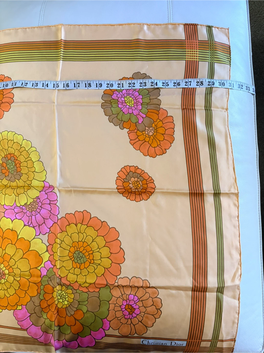 Christian Dior Silk Scarf - Floral Design - photo 5