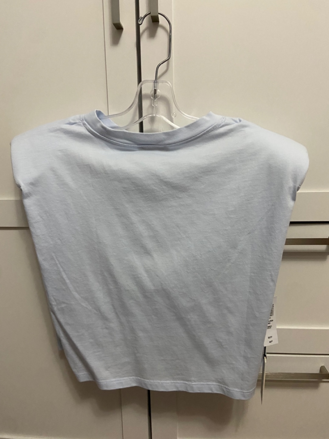 New Babaton Shoulder Pad Tee (Blue)- XS - photo 4