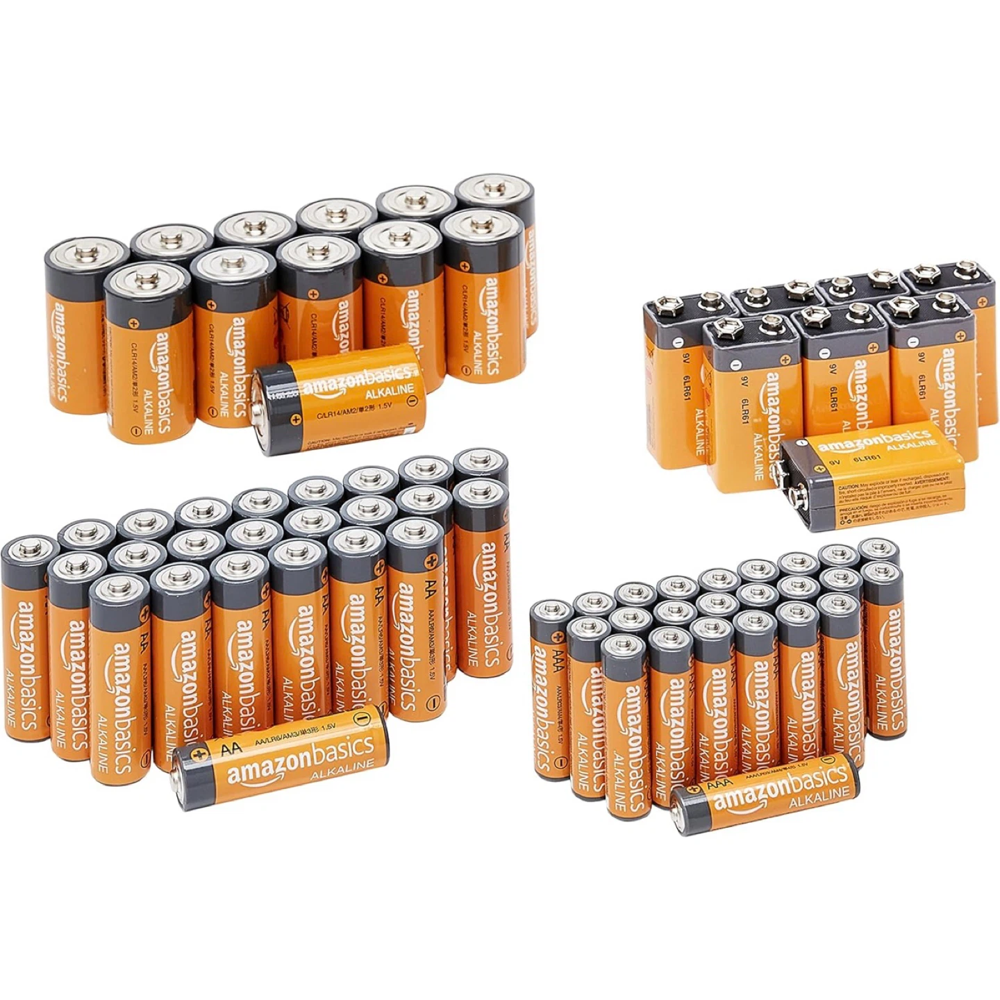 68 Count Alkaline Battery Value Pack