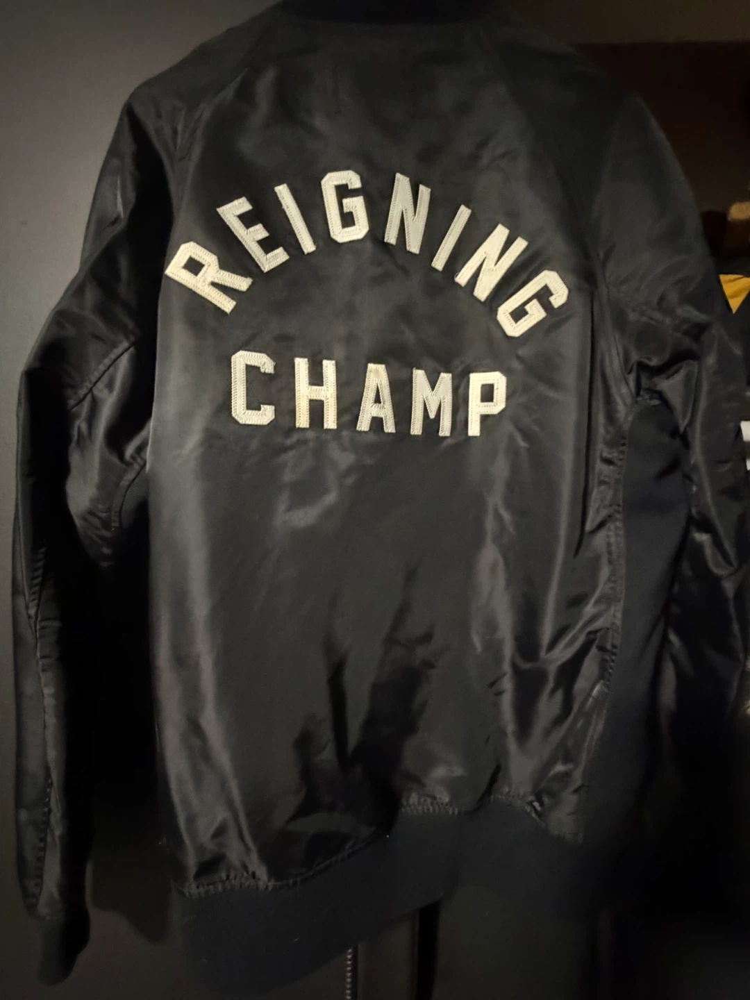 Reigning champ varsity jacket size medium