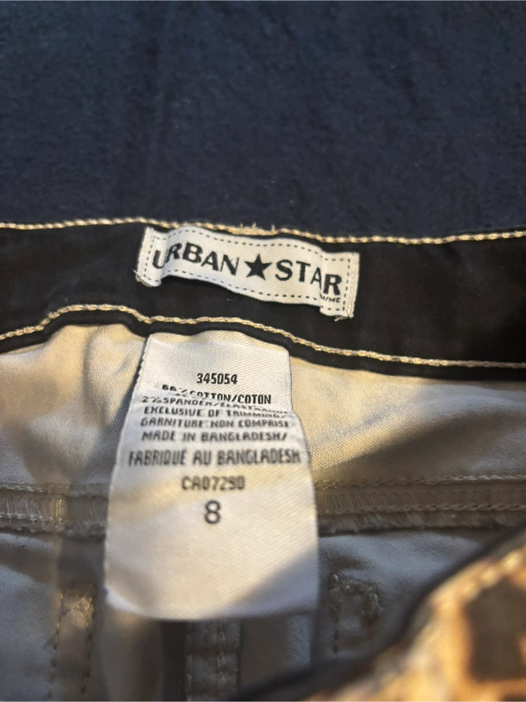 Urban Star Leopard Print Pants Size 8 - photo 2