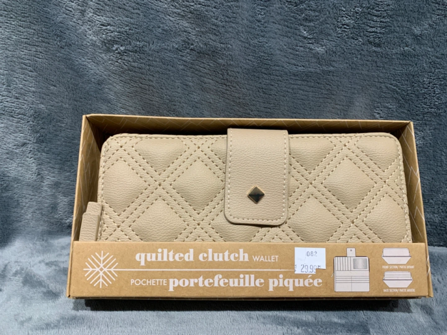 Quilted Clutch Wallet - New in Box