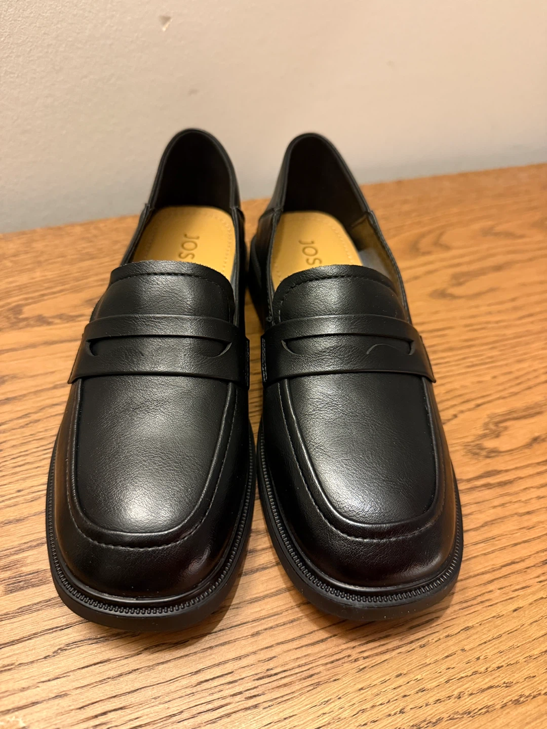 Black Leather Loafers