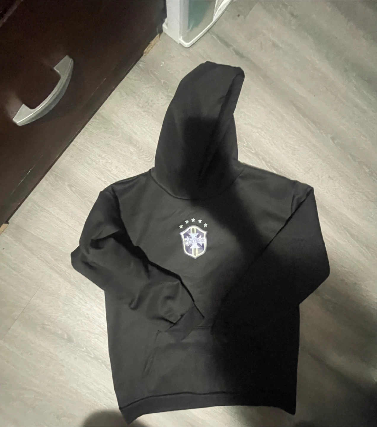 Brazil Soccer Hoodie - Black( BEST OFFER)