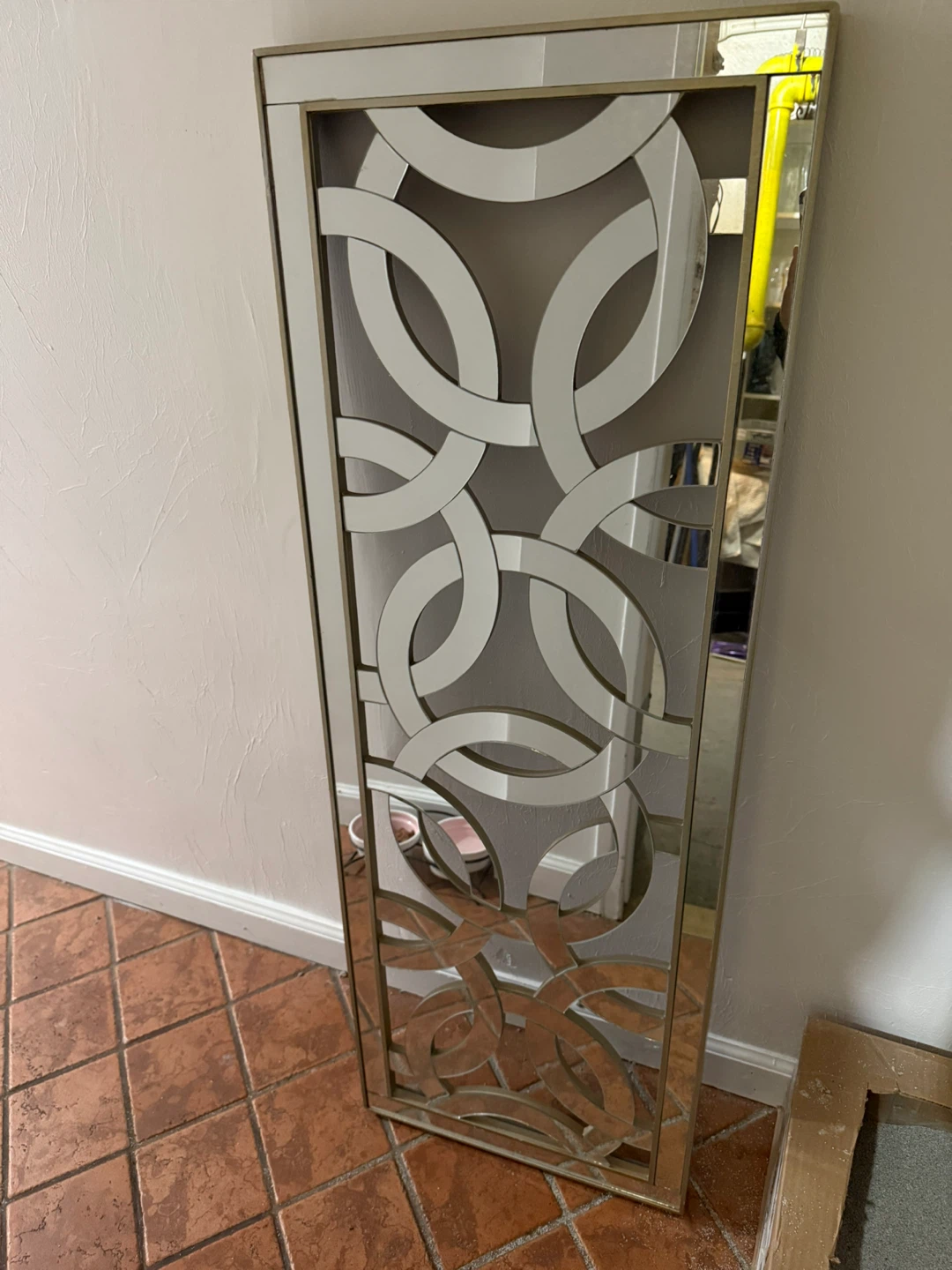 Decorative Wall Mirror with Circle Design
