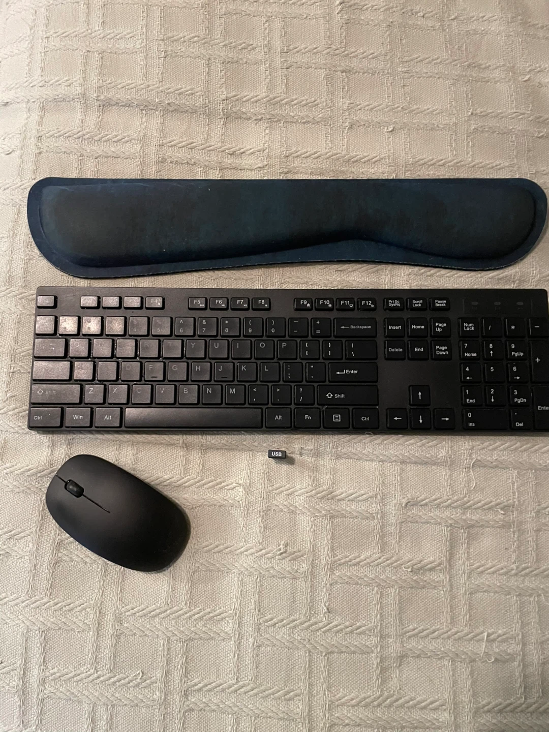 Wireless Keyboard, Mouse, & Wrist Rest