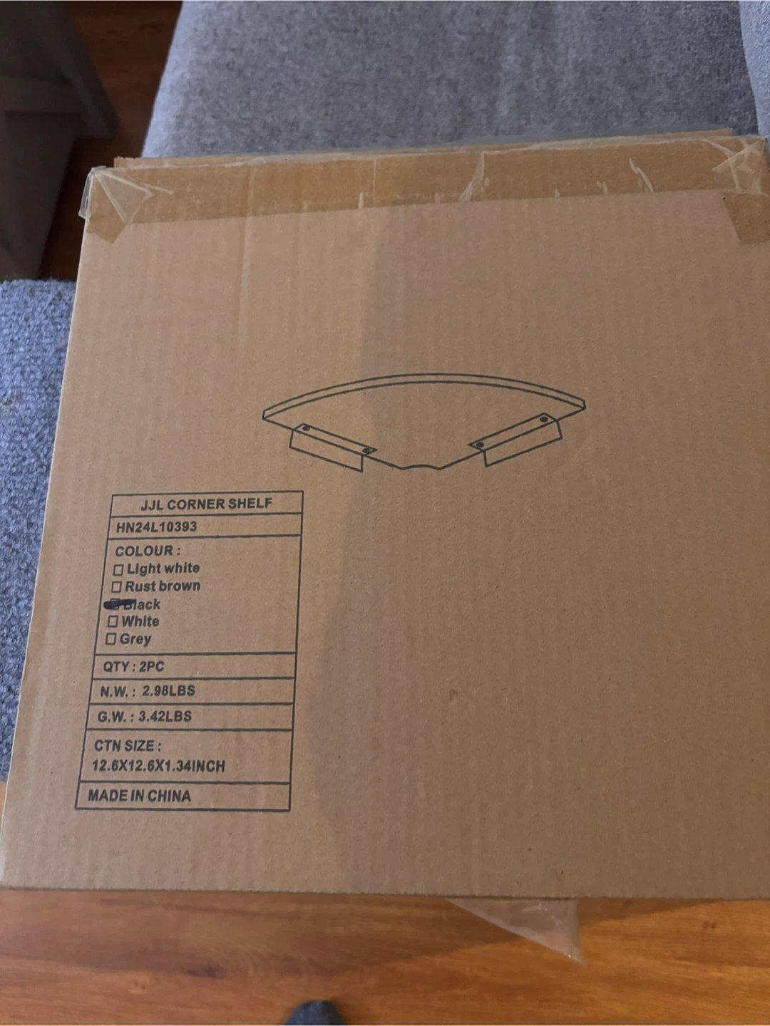 JJL Corner Shelf - Black, New in Box - photo 2