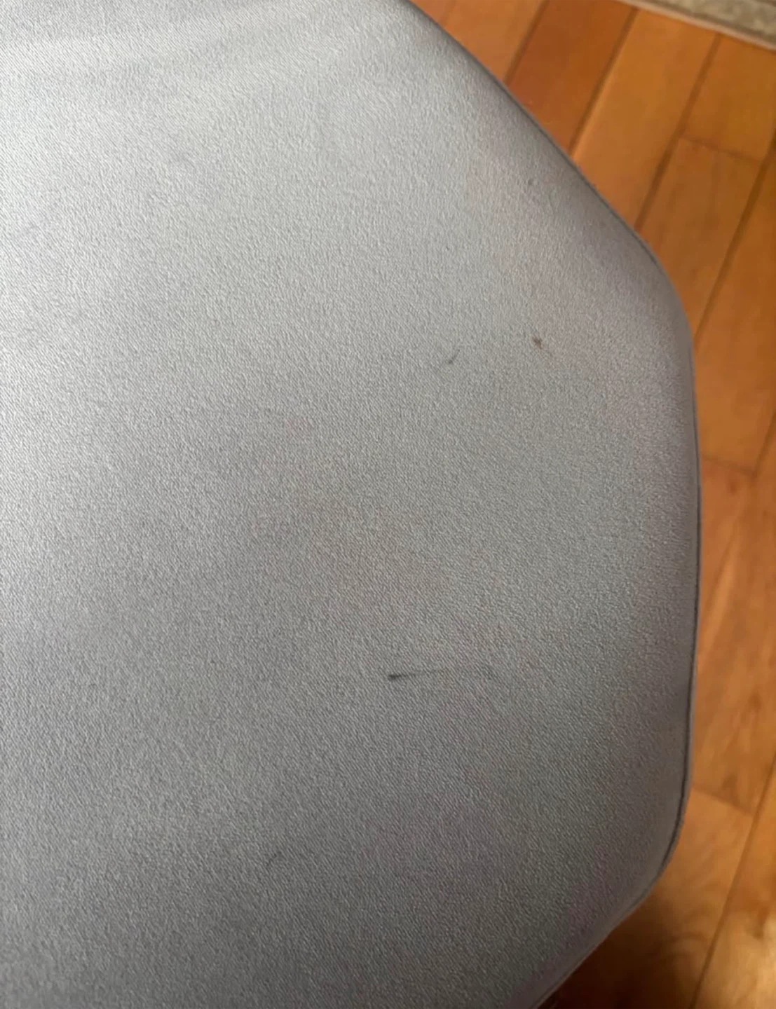 Grey & Chrome Vanity Stool - photo 2
