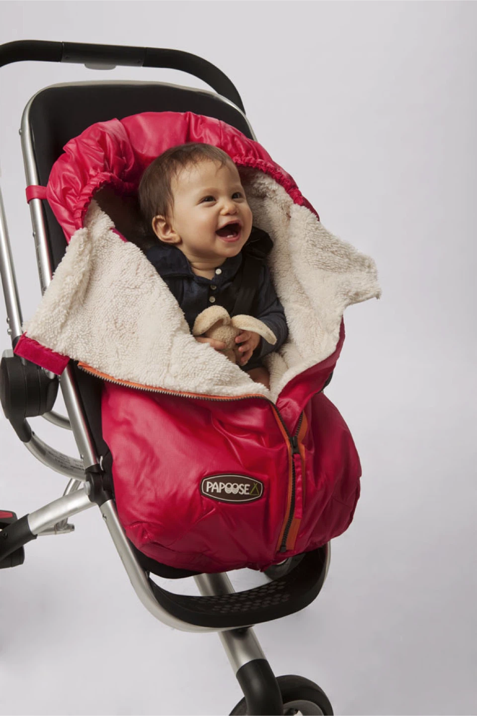7 A.M. Enfant Papoose Stroller Footmuff - Pink - photo 5