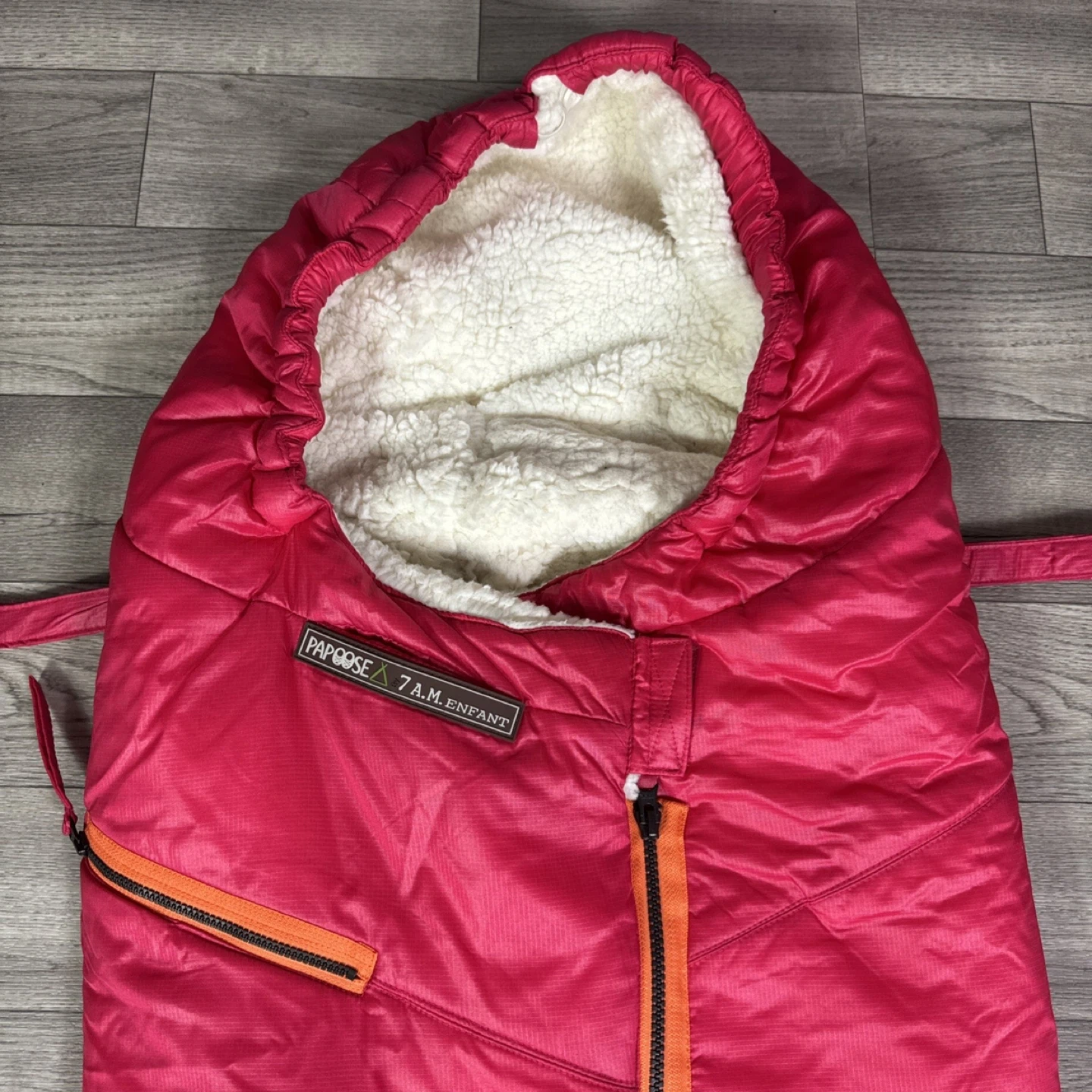 7 A.M. Enfant Papoose Stroller Footmuff - Pink - photo 3