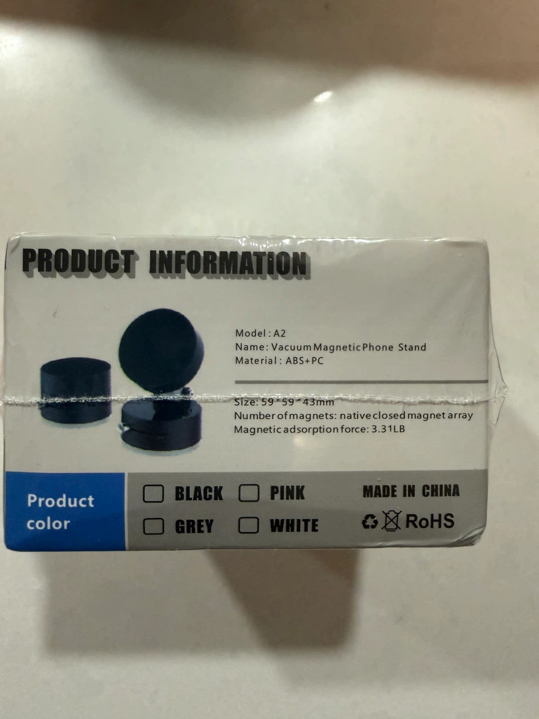 Vacuum Magnetic Phone Stand A2 - Black - photo 2