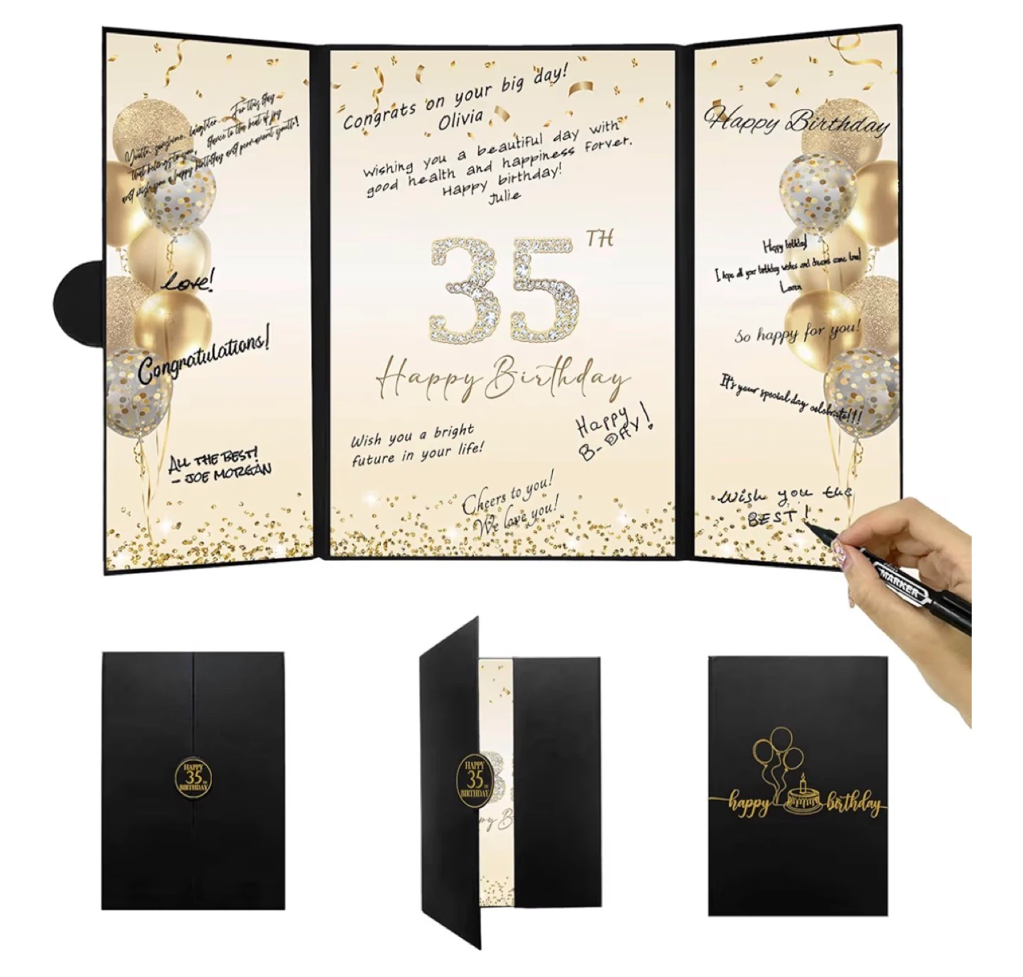 Happy 35th Birthday Signature Guestbook