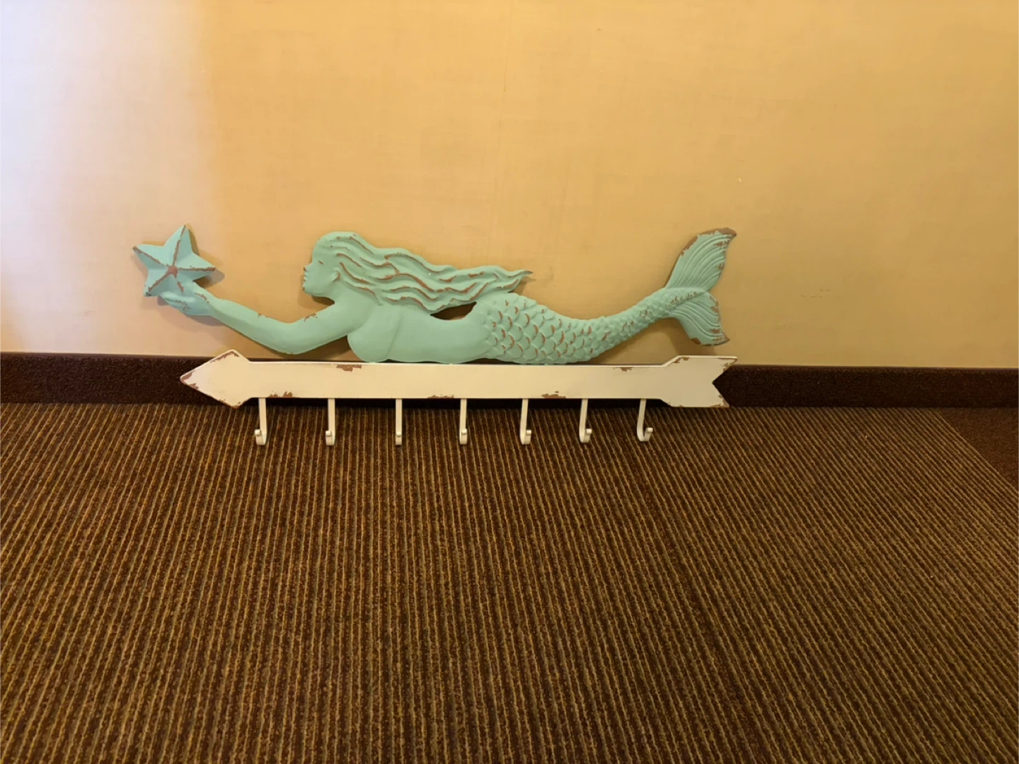 Mermaid Wall Decor with Hooks - photo 2