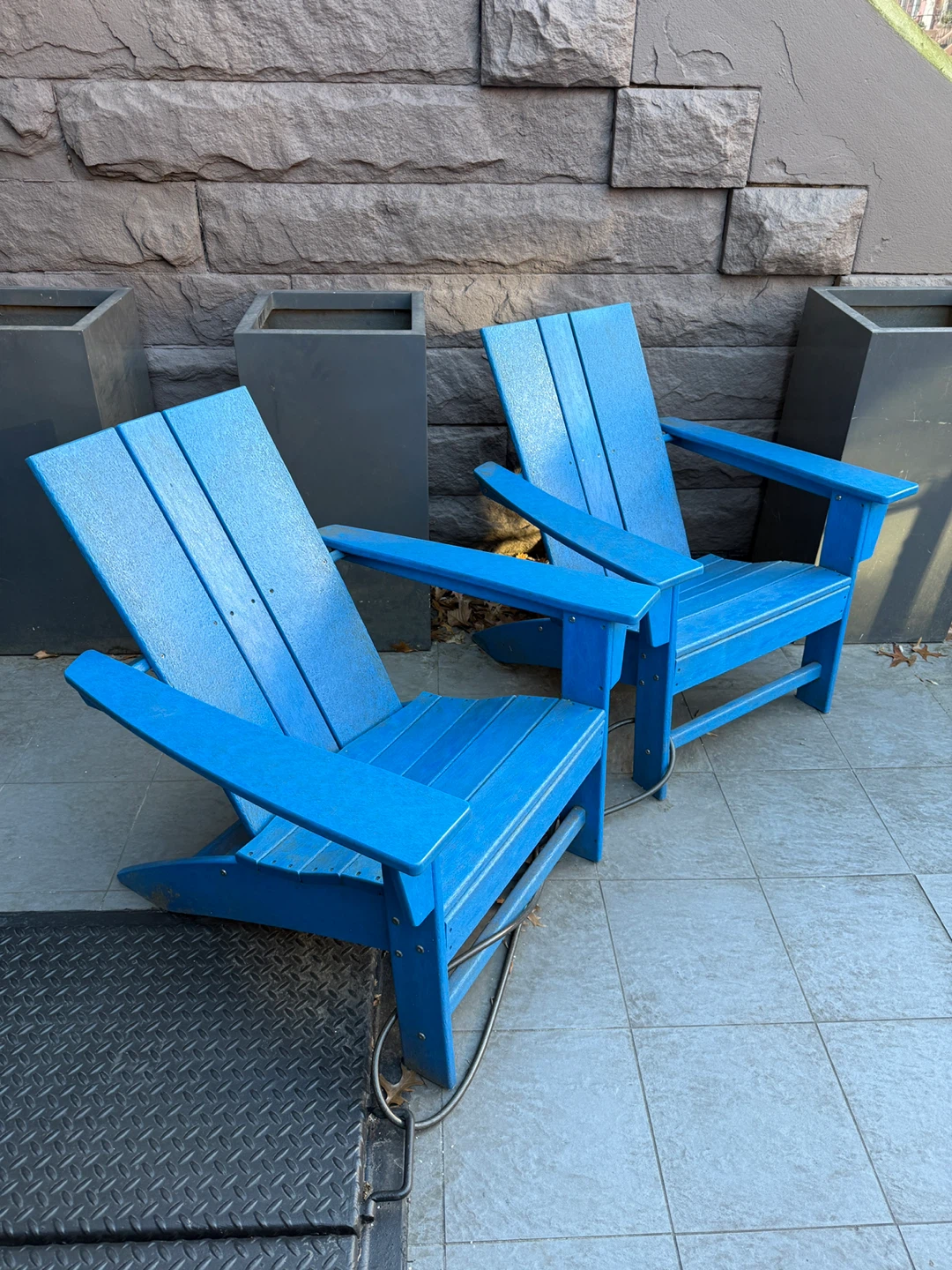 Blue Adirondack Chairs - Set of 2 - photo 2