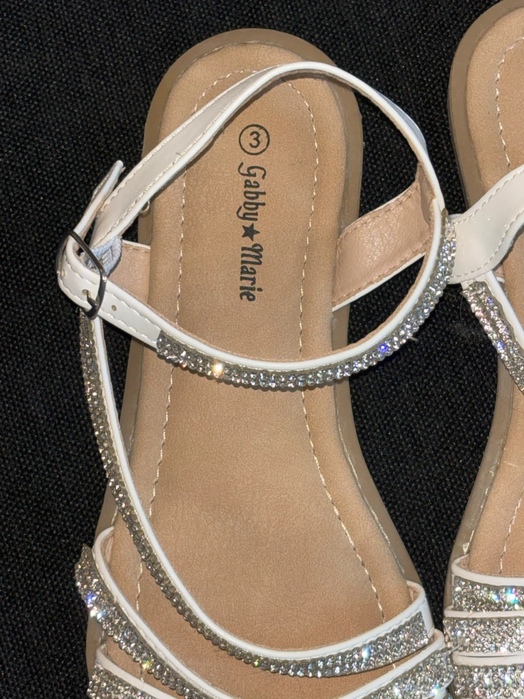 Gabby Marie White Sandals - Size 3 Kids - photo 2