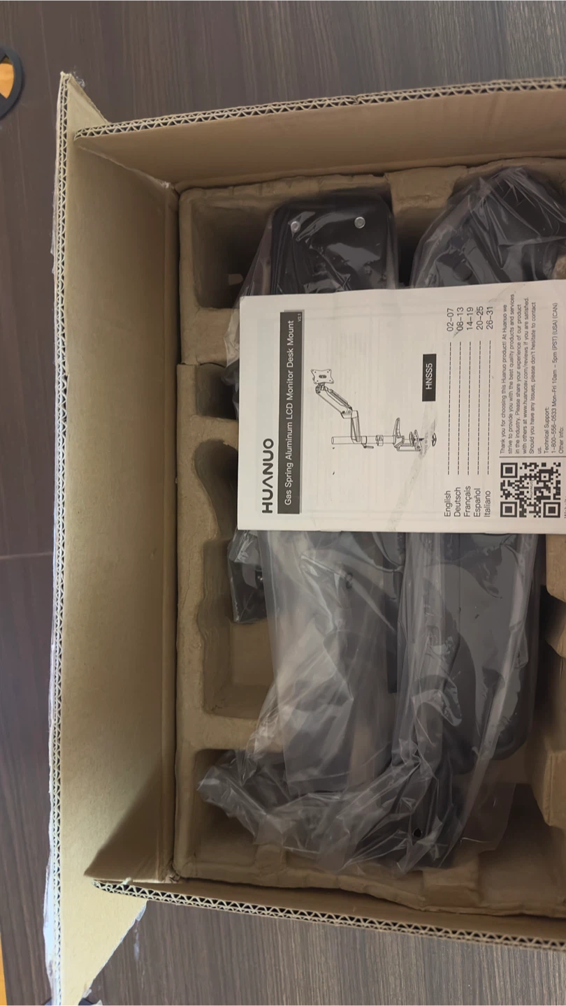 Brand New - HUANUO Aluminum LCD Monitor Desk Mount - New
