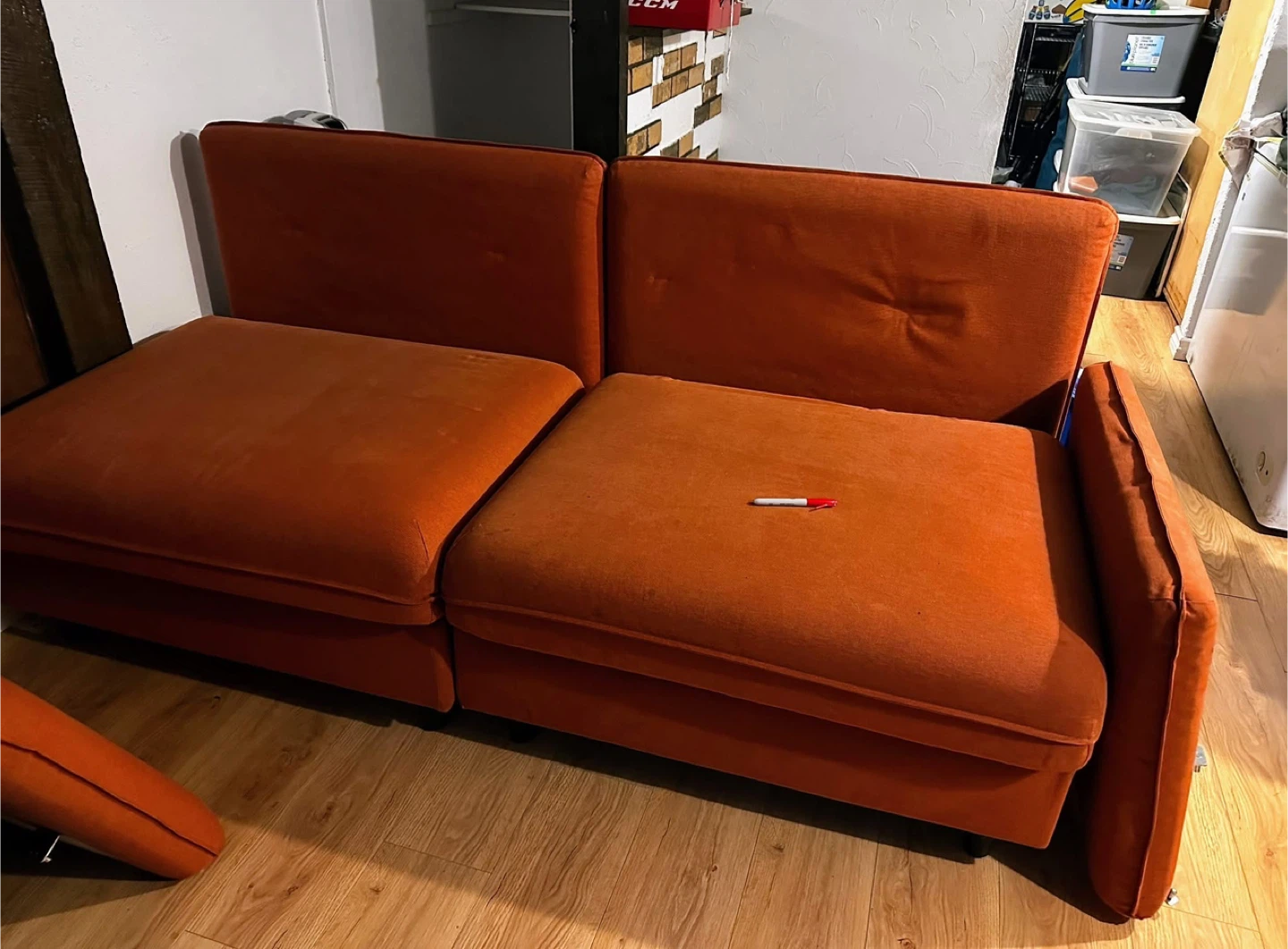 Orange Modular Sofa