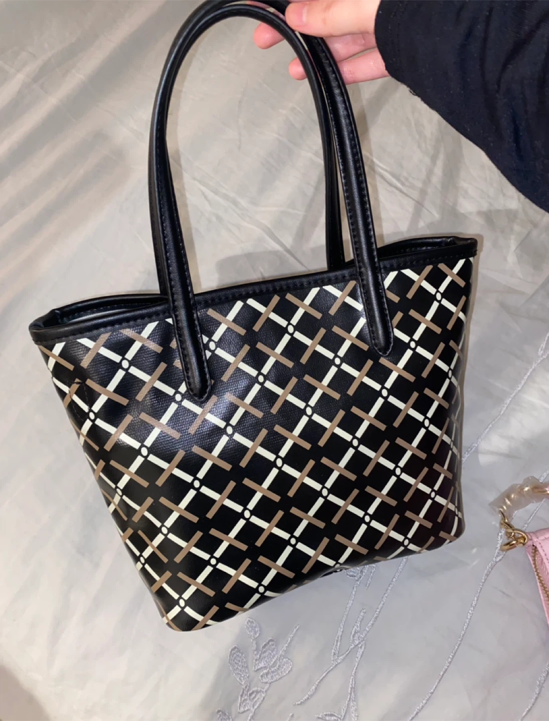 Black Mini Tote Bag