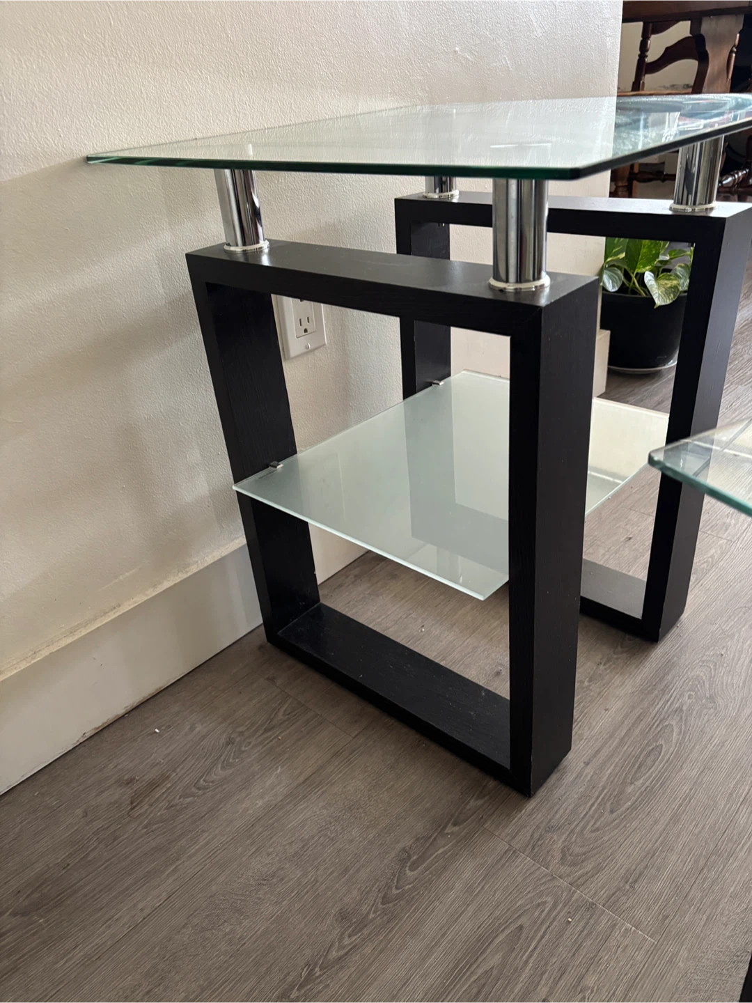 Glass Coffee Table and End Table Set - photo 3