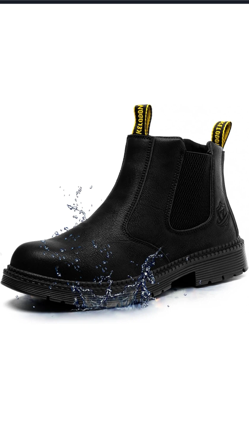 Keldon Black Chelsea Boots - Size Unknown