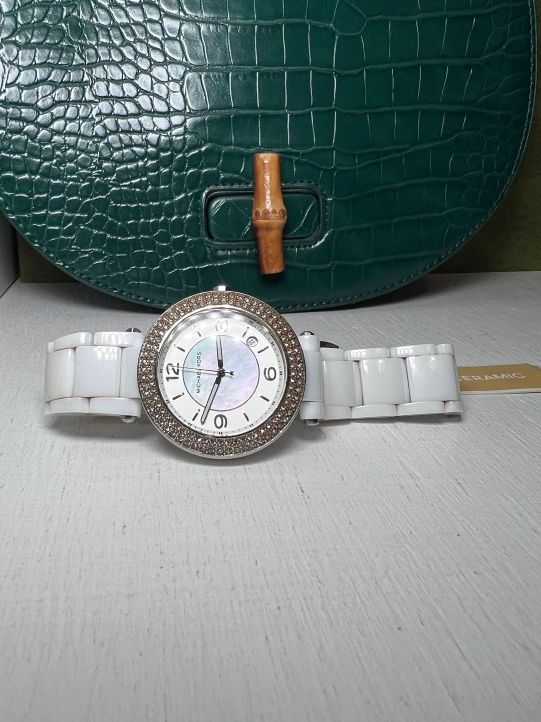 Michael Kors MK-5308 Ceramic White Watch with Box - photo 3