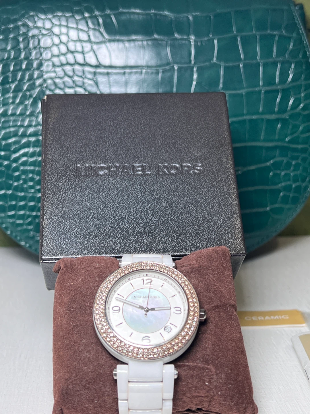Michael Kors MK-5308 Ceramic White Watch with Box - photo 5