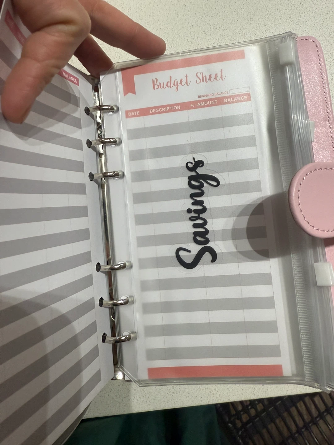 Pink Budget Binder with Sheets & Envelopes - photo 2