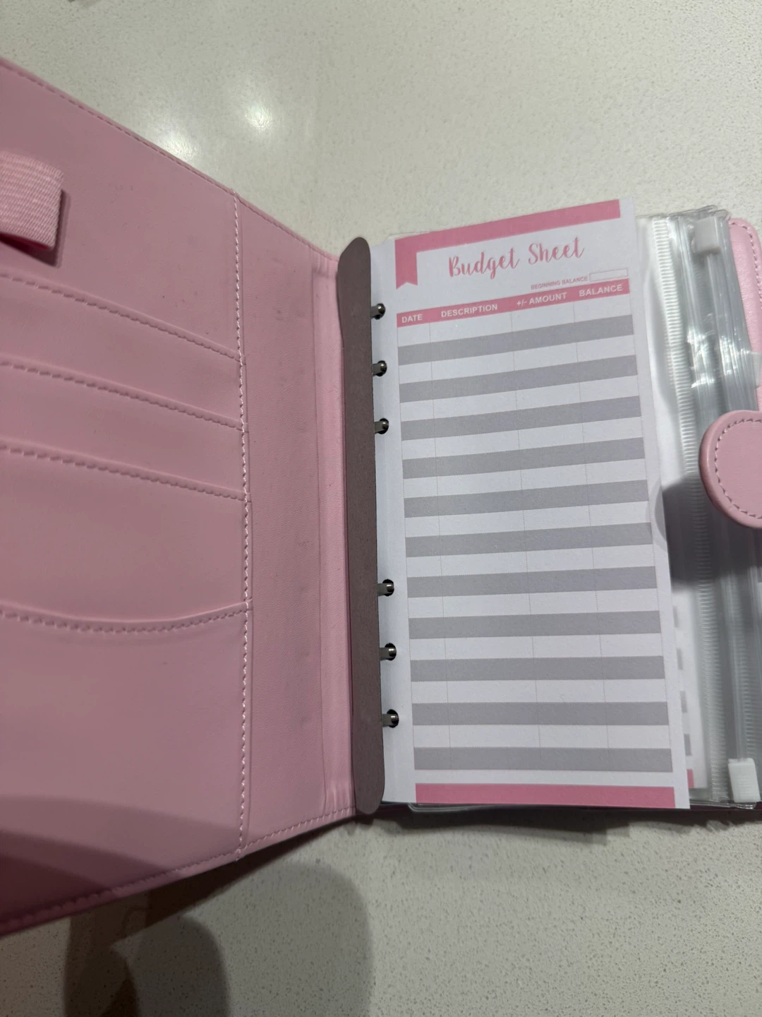 Pink Budget Binder with Sheets & Envelopes - photo 4