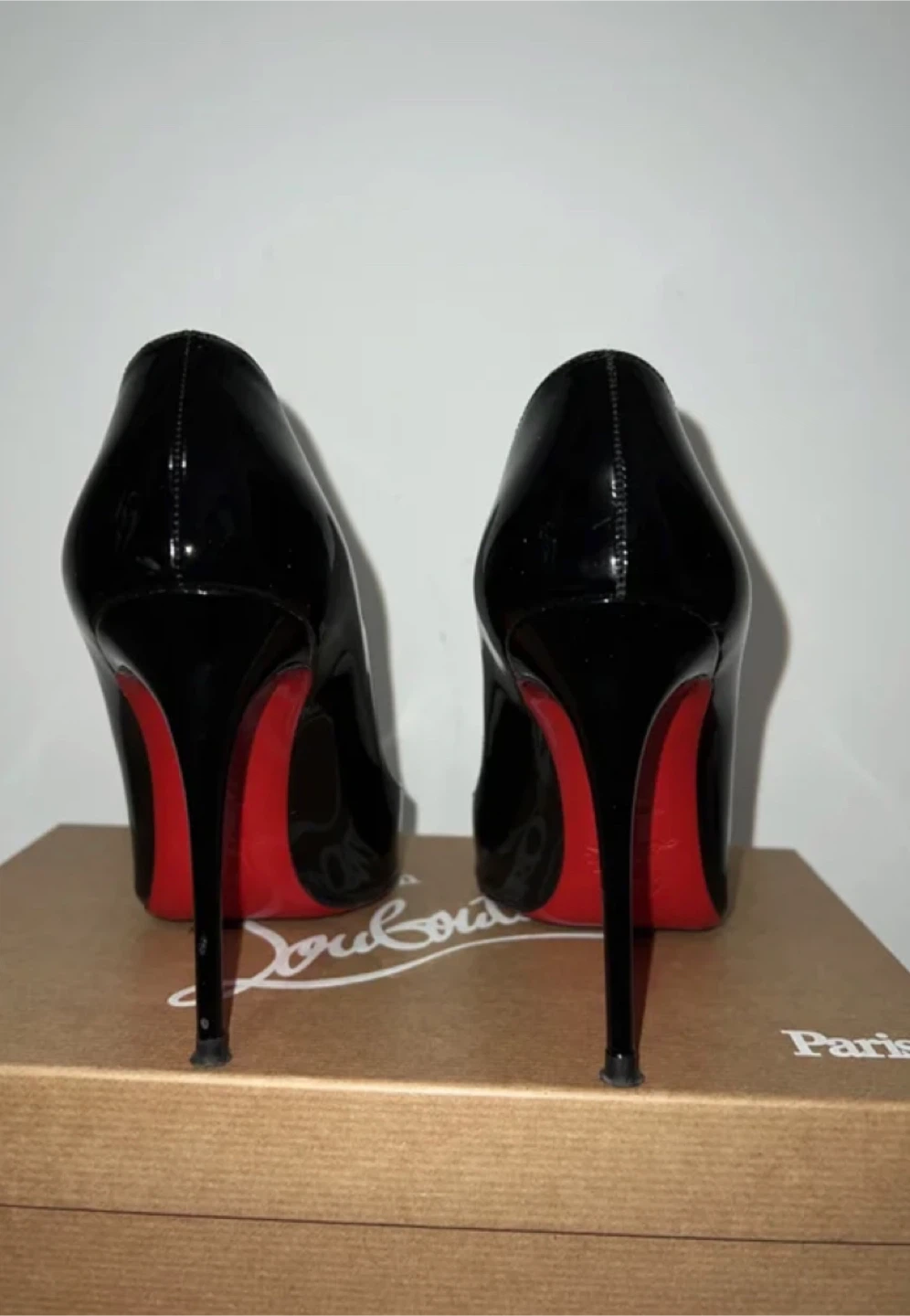 Christian Louboutin Pigalle Follies 100 Patent Black Heels - photo 5