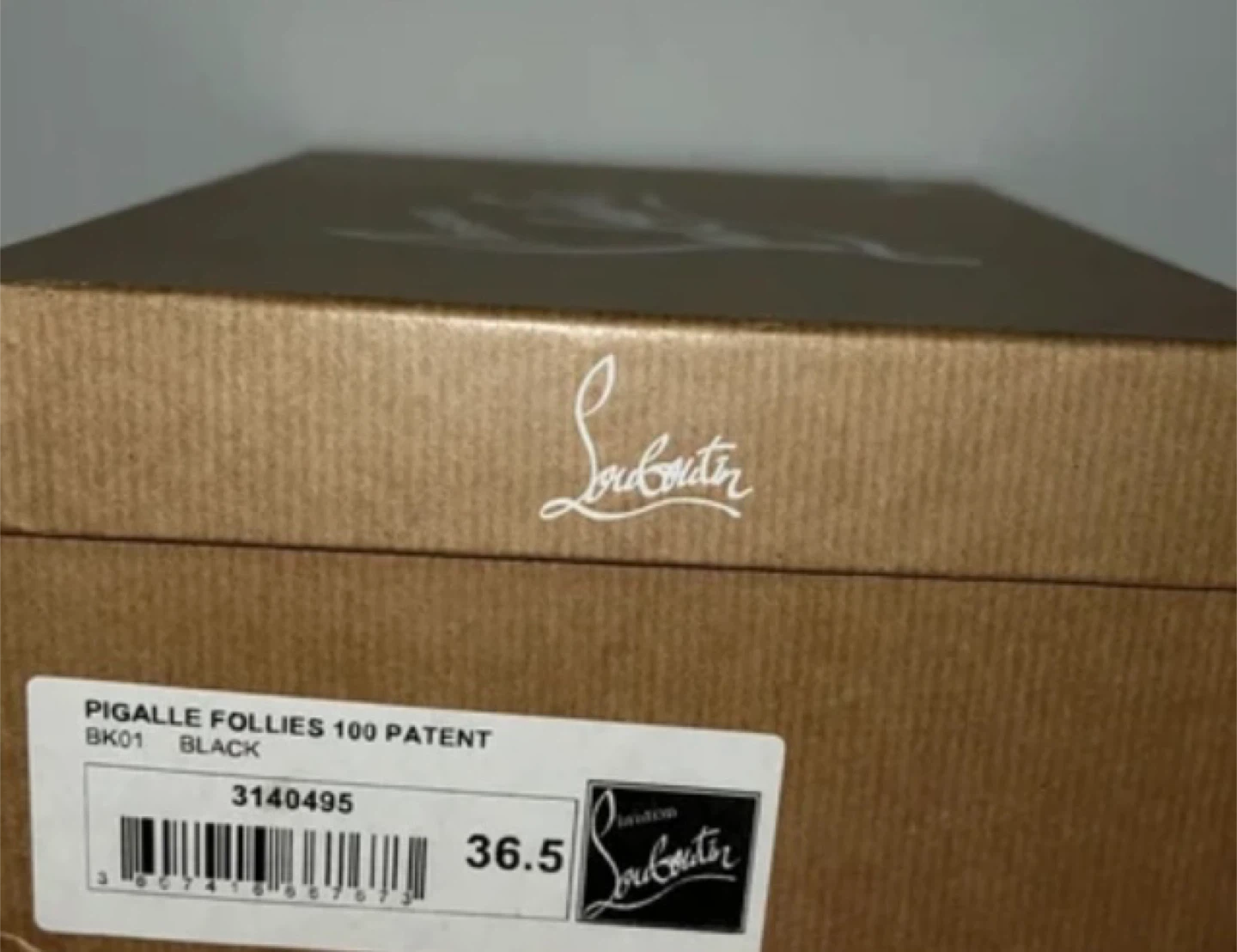 Christian Louboutin Pigalle Follies 100 Patent Black Heels