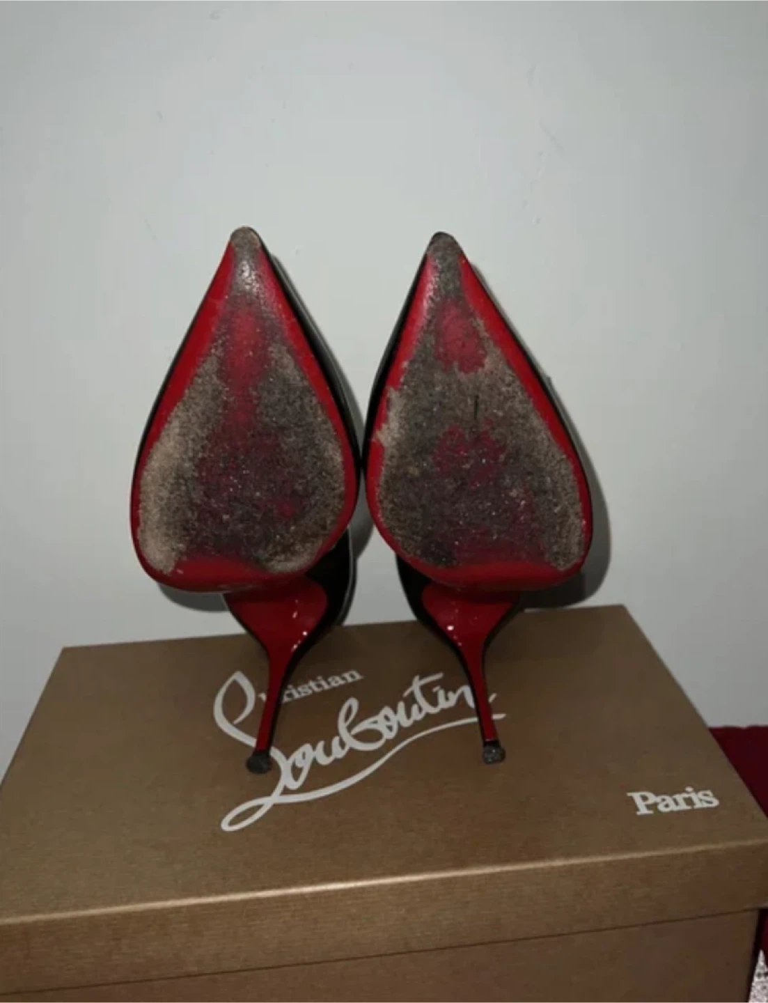 Christian Louboutin Pigalle Follies 100 Patent Black Heels - photo 4